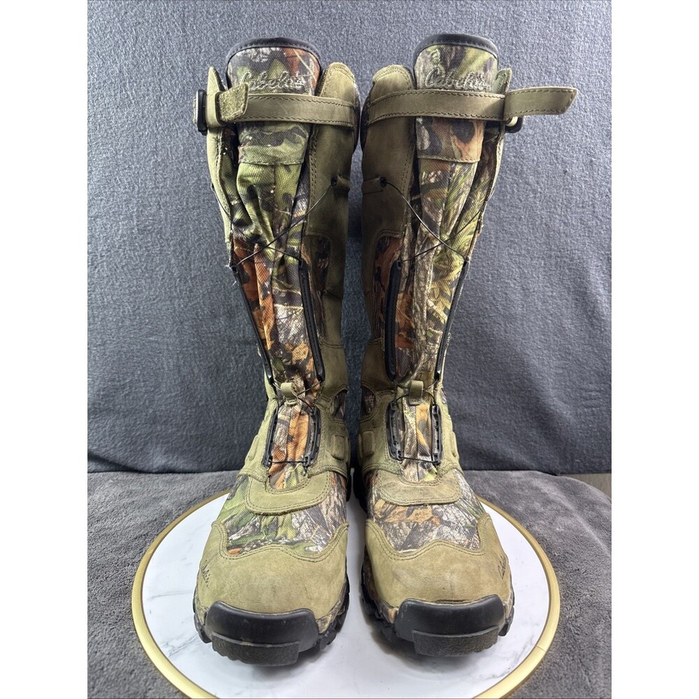 Cabela's 800g Thinsulate Camo Hunting Boots Mens 11 Waterproof GORE-TEX Rubber